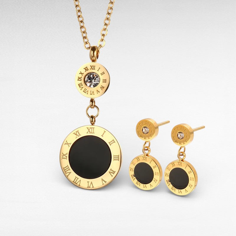 Roman Numeral Jewelry Set