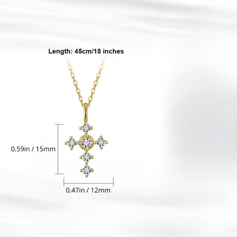 Celeste Cross Necklace
