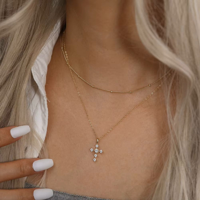 Celeste Cross Necklace