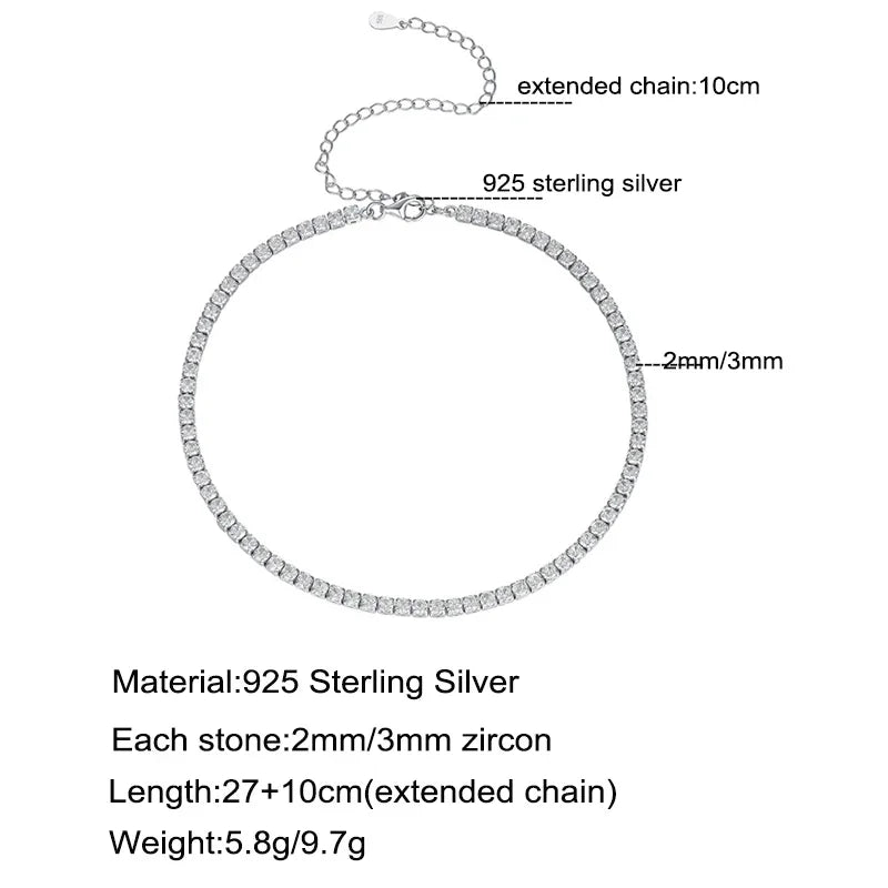 Elizabeth Tennis Necklace